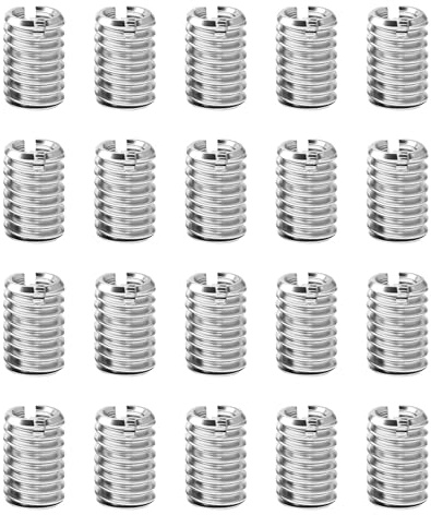 20 Pièces Insert Fileté M10 à M6, Insert de Filetage Adaptateurs Manchon Réduction écrou, Écrous à Visser Kit de Réparation de Filetage pour Maintenance Matérielle