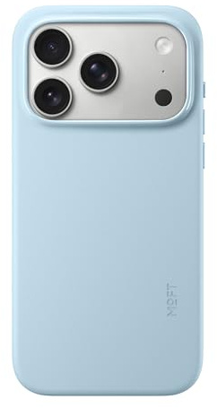 MOFT für iPhone 17 Pro Hülle, MOVAS Vegane Ledertasche Magnetische Hülle, Weicher Anschlag, Farberhaltung, Fleckenresistent, Leicht zu Reinigen, Soothing Mist