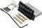 Musiclily Pro 56,5mm Vintage Ponte Tremolo 6 Viti Selle in Acciaio per Chitarra Elettrica Vintage Fender American Strat, Nero