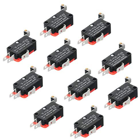 Hailege 10pcs V-156-1C25 Lead Interrupteur de fin de course SPDT Interrupteur Silver Base Contact Scooter Swing