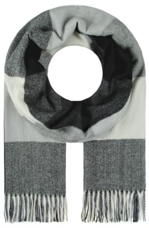 Majea Damenschal Winterschal Strickschal Damen Schal (880041) (schwarz 11)