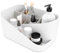 Umbra Glam Kosmetik Organizer, Accessoire Aufbewahrung, Make Up Aufbewahrungsbox mit herausnehmbarem Innenteil, Weiss/Grau, Einheitsgröße