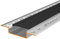 Alupona Kizar40 LED U-Trockenbauprofil Aluminium eloxiert I 2m x 3,7cm x 1,40cm I Profilleiste für LED Streifen bis 37mm Breite I Ideal für Rigipsplatten I Trockenbauschiene + Acryl Abdeckung schwarz