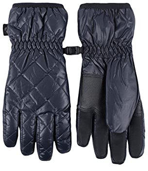 HEAT HOLDERS SOCKSHOP Damen Bryce Gesteppt Handschuhe Packung 1 Schwarz S-M