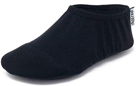 Slipfree Non-Slip Water Shoes for Girls and Boys, Light, Soft and Comfortable, Unisex Kids Beach Shoes with Protective Sole, Ideal for Holiday, Sports and Home, Black, Age 8-9 Years Old