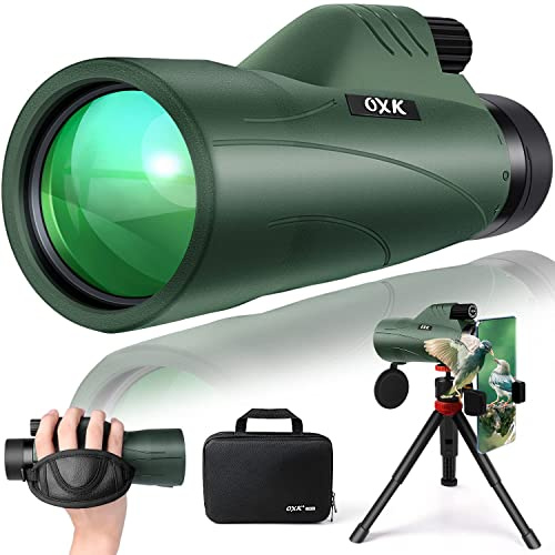 12x56 Monocular Telescope for Adults High Powered with Smartphone Adapter