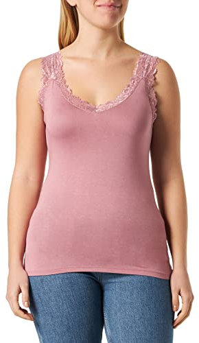 VERO MODA Damen Vmrosa Sl Top Noos T Shirt, Nostalgia Rose, L