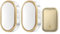 osiuujkw 3 Pieces Wireless Door Bell Adjustable Doorbell Outdoor Alarm Waterproof, Gold