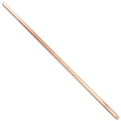 1 x Beech Wood Handle for Broom, Mop, Flag Pole, Plant Support - Threaded, Solid 120 cm (3.94 ft) Long, 22 mm (7/8) Thick Shaft, Versatile Eco-Friendly Replacement Stick