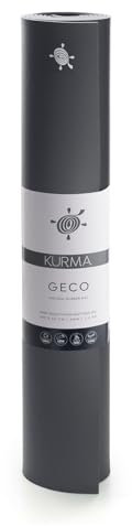 Yogamatte KURMA GECO 6 mm, Farbe: Anthrazit (Grau) Größe: L 200 cm x B 66 cm H 0,6 cm