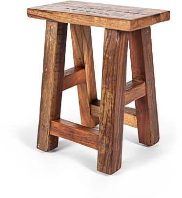 xcllnt Woody Wayne – Handmade Landhaus Design Hocker aus Holz