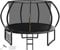 Devoko Trampolin Outdoor Ø 228/305/366/427 cm, TÜV Rheinland GS-Zertifikat, Kindertrampolin Gartentrampolin mit Sicherheitsnetz, Rundes Riesentrampolin mit Leiter und Schuhbeutel