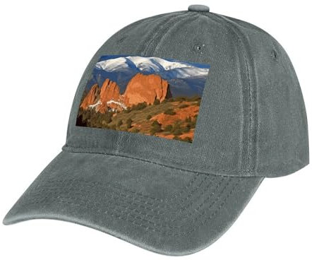 Baseballkappe, klassische Papa-Hut für Männer und Frauen, verstellbar, Baumwolle, Baseballmütze, Pikes, Peak, Colorado, Dad Cap, alle Jahreszeiten, Gray-pikes Peak Colorado, EinheitsgröÃŸe