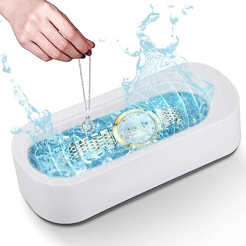 300ml Ultrasonic Cleaner,Ultrasonic Glasses Cleaner,Jewellery Sonic Cleaner,Sonic Jewellery Cleaner,Portable Professional Silver Cleaner for Ring