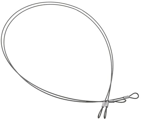 HOMSFOU 2 Piezas Cuerda De Alambre Cable De Acero Trenzado Cuerda De Seguridad Cable De Seguridad Para Cerradura De Equipaje Candado De Equipaje Con Cable De Seguridad Silver