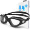 ZABERT Schwimmbrille für Herren Damen Erwachsene,W1 Profi Taucherbrille Schwimmbrillen Antibeschlag UV400-Schutz,Wettkampf Triathlon Schwimmbad, Schwarz Klar Gläser
