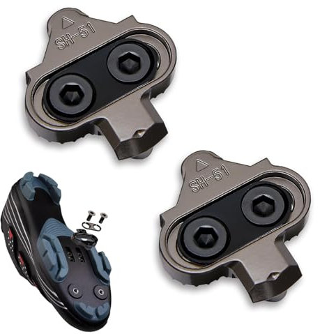 2 pieces SM-SH51 bicycle cleats, bicycle shoe plate, bicycle cleat set, click pedals cleats, indoor outdoor bicycle pedals, for men and women, mountain bike shoes, adults, mountain bikes riding