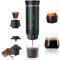 Gubbett Macchina da Caffè Espresso Portatile,Caffettiera Elettrica da Viaggio con Batteria,macchina per caffe a batteria per viaggi in campeggio,macchina per caffè espresso