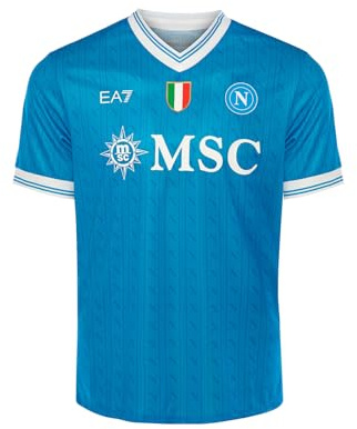 SSC NAPOLI Maglia Replica Home 2025/2026, EA7 Prodotto Ufficiale, Taglia XXL