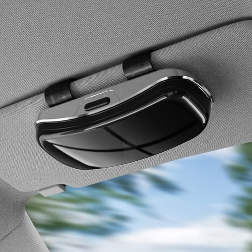 JcvPot Brillenhalter für Auto, Sonnenbrillenhalter Auto, Auto Gadgets Innenraum, Brillenhalterung Auto, Sonnenbrillen Halter Auto, Brillenetui Auto, Auto Gadgets, Sonnenblende Organizer