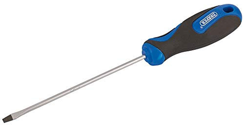 Draper 48920 Plain Slot Screwdriver with Soft Grip Handle, 3.2mm x 100mm