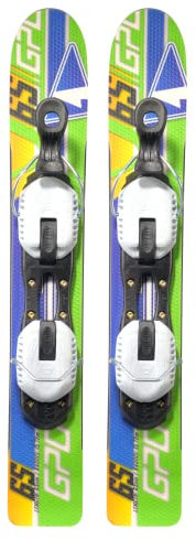 GPO Snowblade Racing Figl | Renn-Kurz-Ski inkl. GC-001-Bindung | 65 cm Länge | Big-Foot-Ski für Herren und Damen