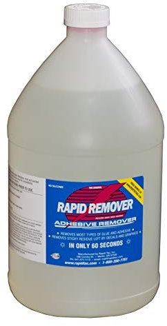 RAPID REMOVER Adhesive Remover for Vinyl Wraps Graphics Decals Stripes 1 Gallon Bottle
