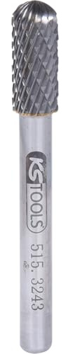 KS Tools 515.3243 HM Walzenrund-Frässtift Form C, 8mm, Farbe