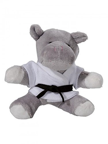 KWON Hippo Hippy PLÜSCH Schlüsselanhäger Mini-Plüschtiere Nielpferd Karate Judo Kickboxen Budo Kampfsport Ju Jutsu TKD Taekwonde BJJ Aikido Kick Boxen