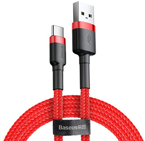 Baseus Cafule Cable - USB to USB-C Connect und Charge Cable 3 A, 0.5 M (Red)
