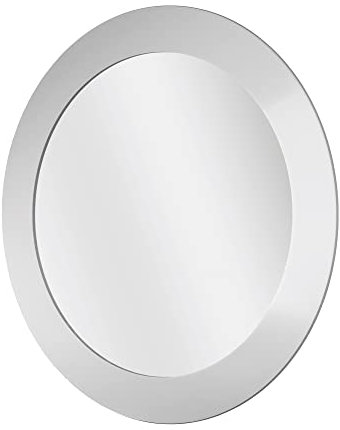 Blue Canyon Round Wall Mirror with White Border (40x40 cm), Mirror for Living Room, Bedroom, and Hallway, Wall Mirror Decoration, Bathroom Mirror¬ for Wall, Circle Mirror for Wall Décor