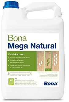 Bona Mega Natural 1 component Waterborne Lacquer for Wooden Floors by Mega
