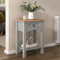 Corona Console Table Pine Grey Wax 1 Drawer Solid Wood Side Table