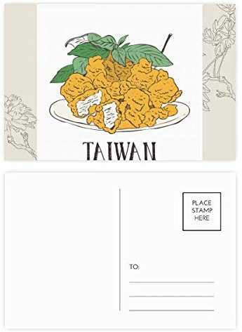 DIYthinker Snake Essen gebratenes Huhn Stücke Blumen-Postkarte Set dankt Karte Mailing Side 20pcs 5.7 Zoll x 3.8 Zoll Mehrfarbig