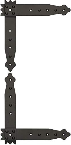 KOTARBAU® Fensterwinkel 200 x 200 x 35 mm 1 Paar Bauwinkel Flachwinkel Eckwinkel Winkel Zierwinkel Pulverbeschichtung Schwarz Holzverbinder Verbinder