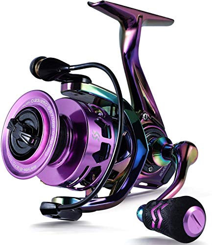 Sougayilang Spinning Angelrolle 6.0:1 Gear Ratio Graphit Rahmen 12 + 1 BB Bunte Angelrolle mit 25 lbs Carbon Drag, Super Polymer Griffe für Süßwasser oder Salzwasser Spinnen Reel-3000