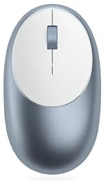 SATECHI M1 Wireless Bluetooth Maus – USB-C wiederaufladbar, kompakt & tragbar, für Mac/Windows, kompatibel mit MacBook M4/M3/M2, Pro, Air, iMac, iPad Pro, iPhone 16/15/14 & mehr – Blau