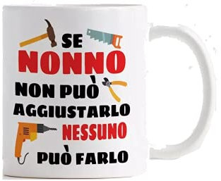 LE HERISSON Taza de la fiesta de los abuelos si el abuelo no puede arreglarlo nadie puede hacerlo, idea de regalo divertida personalizable