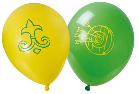 P' Clown Robin Hood Deko-Zubehör – offizielles Lizenzprodukt – für Dekoration für Kindergeburtstag, Karneval, Kostümpartys (Luftballons – Ø 30 cm – 6 Stück)