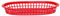 HENDI Servierkörbe, im Fastfood-Stil, Körbe, zum Servieren für Pommes Frites, Garnelen, Zwiebelringen, Stückzahl: 6, 275x175x(H)38mm, Rot