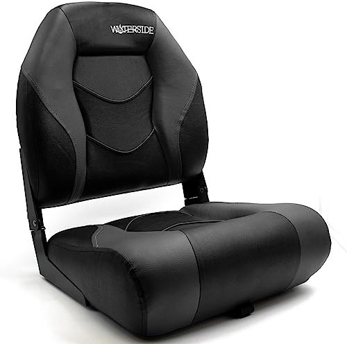Luxus Low Back Bootssitz - Palmer - Dark Series/Steuerstuhl/Klappbarer Bootsstuhl