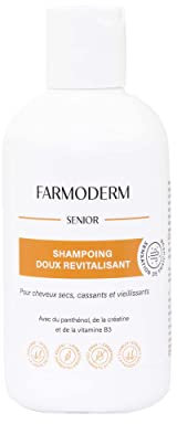 Farmoderm Senior Mildes revitalisierendes Shampoo - Tägliches Shampoo für dünner werdendes Haar und Haarausfall - für trockenes, sprödes und alterndes Haar- das Haarwachstum stimuliert - Männer&Frauen