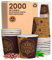 2000 Bicchierini in Carta per caffè 65ml PubCUP Bicchieri Ecologici Biodegradabili Monouso Piccoli Asporto Bevande Calde
