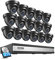 ZOSI 16CH 1080P Überwachungskamera Set mit 2TB HDD DVR und 16X 2MP Dome Kamera Überwachung Außen System, 24m IR Nachtsicht, Bewegung Alarm