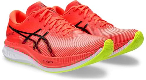 ASICS Men's Magic Speed 3 Sneaker, Sunrise Red Black, 7.5 UK