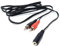 DRUT 1.8m 3.5mm Stereo Jack Socket to Twin Phono RCA Phono Male Plug, Audio Adapter Extension Cable Lead 6ft