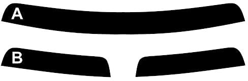 Fascia Parasole Pre-Tagliata per-Fiat Tipo 5-Porte 2016-... - Pellicola Oscurante Vetri (05% Super Nero, A)