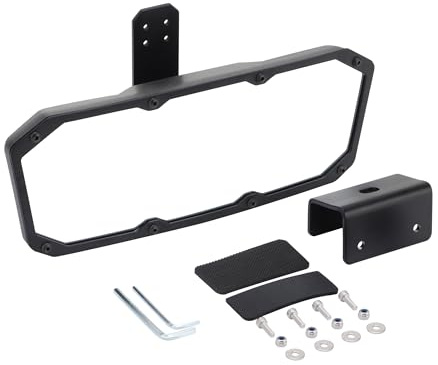 GOOFIT schwarz UTV Motorboot Center Seitenspiegel Rückspiegel Offroad Ersatz Für All Terrain Fahrzeug Dune Buggy Strand Buggy ATV UTV
