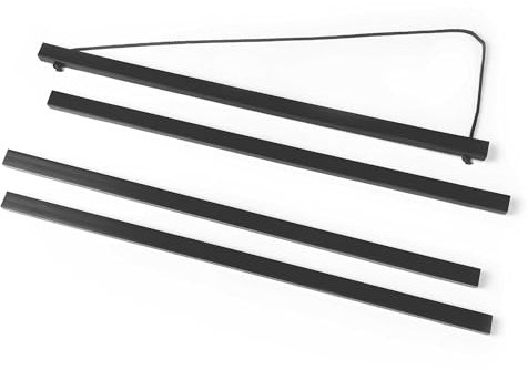 REINDERS Posterleiste, Schwarz 61, Bilder, Wanddeko, Room Decor, Kunststoff, Schwarz, 62x1,5cm