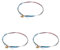 Fiorky 3Pack Corde for violino 4/4 Set completo, Corda for violino Sostituzione professionale for corde for violino E-A-D-G Core Parti for strumenti musicali Accessori for violino alluminio